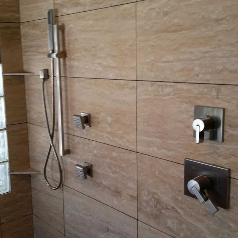 Shower fixture installation for Water Heater Replacement in Stow